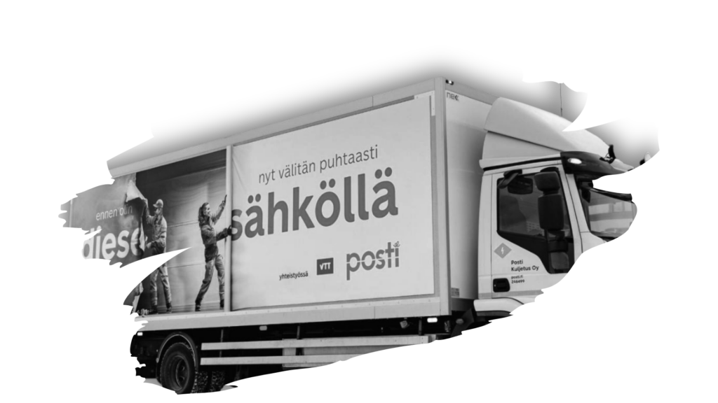 Sähkökonversion saanut kuorma-auto osana raskaan kaluston sähköistämistä
